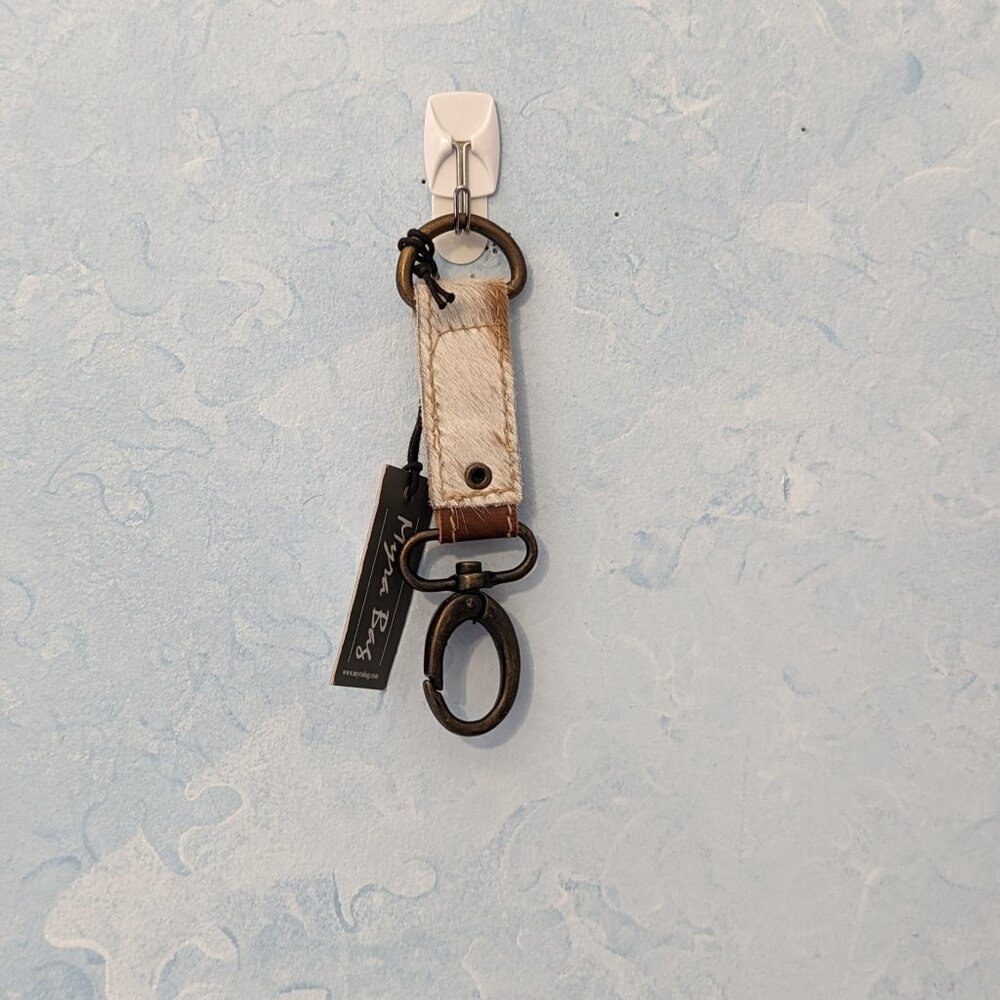 Myra Bag cowhide fur Key Fob - F